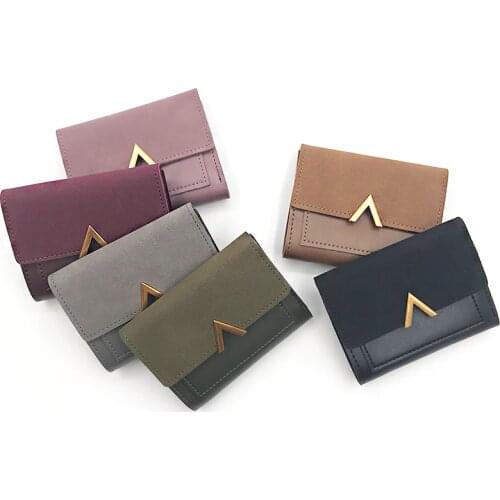 Wallets and Purses for Credit Card Holder Hasp 2021 Wallet Women Leather Small Zipper Female Coin Purse Slim Short Womens