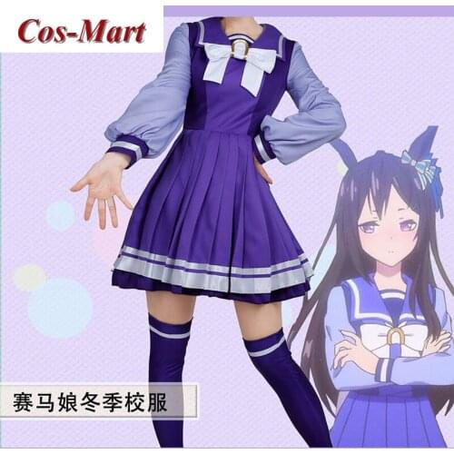 Game Pretty Derby Mary Jane Cosplay Costume Gakuen Winter Uniform Full Set Female Activity Party Role Play Clothing Custom-Make