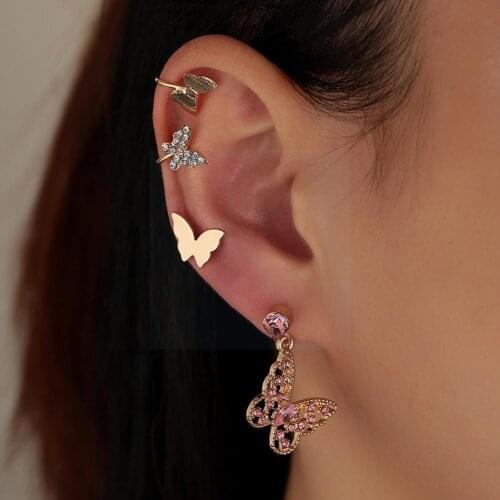 Fashion Gold Star Leaves Non-Piercing Ear Clip Earrings Cartilage Clip Ear For Women Fake Simple Jewelry Accessories Cuff Y4F8