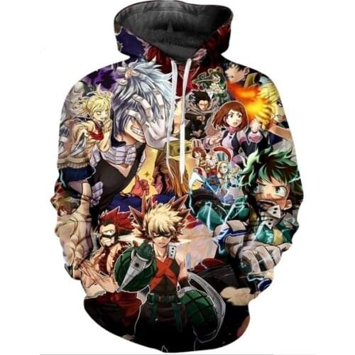 New My HeroAcademia 3D Print Causal Clothing Fashion Men Women Tracksuits Crewneck Hoodies Plus size S-7XL harajuku man hoodies