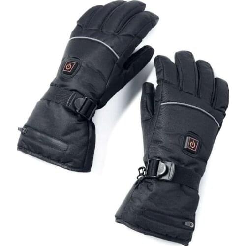 Electric Heated Gloves with Temperature Adjustment Lithium Batteries Gloves full finger Glove for Skiing Hiking Climbing Driving