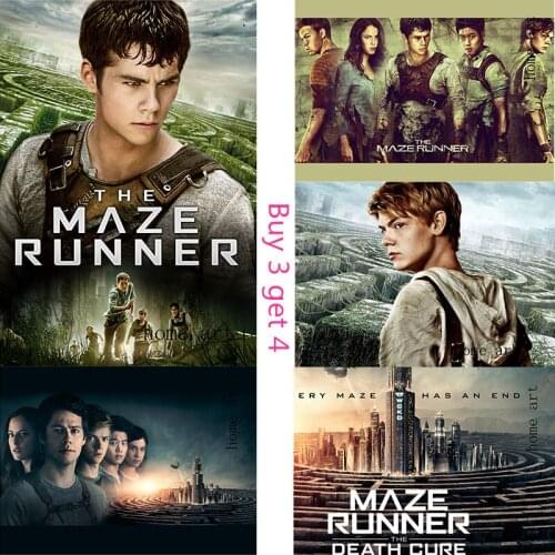 Maze Runner Poster Clear Image Wall Stickers Home Decoration Good Quality Prints White Coated Paper