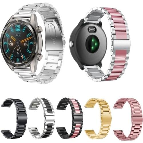 22mm Watchband For Huawei Watch GT Metal Bracelet For Honor Watch Magic Stainless Steel Wrist Strap Accessories