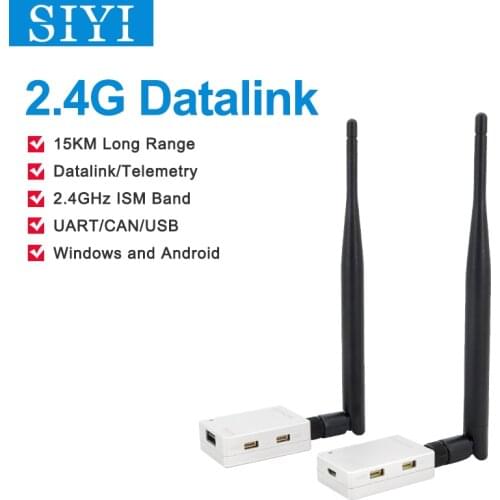 SIYI 2.4G Datalink Radio Module with Telemetry Ground and Air Unit for Commercial Drones 15KM Transmitter