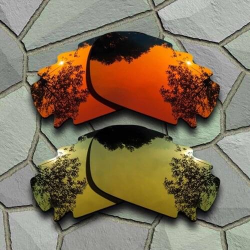 Red Orange&Yellow Golden Sunglasses Polarized Replacement Lenses for Oakley Jawbone Vented