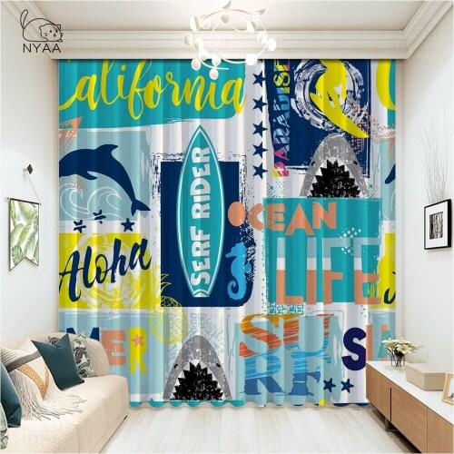 Graffiti Cool Pictures Curtain Geometric Curtains For Room Hall For Home Interior Curtains In The Kitchen Short Micro Shading