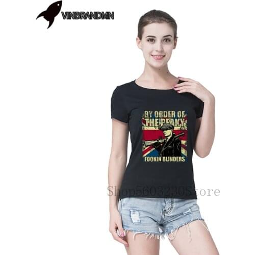 Retro 2020 By Order of The Peaky Fookin Blinders Female Tee shirt England style Peaky Blinder Women T Shirts