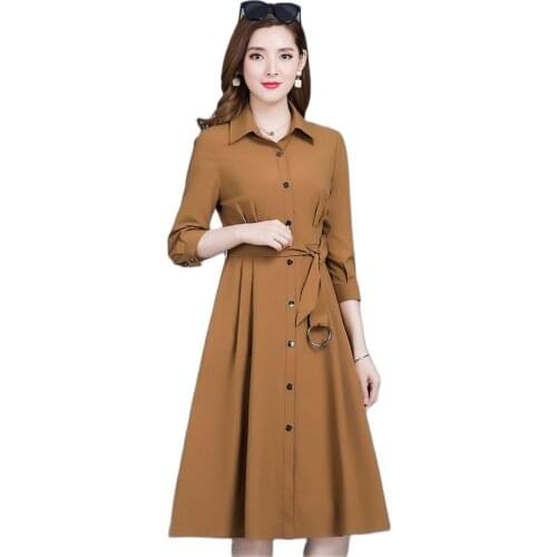 2019 new long Women Windbreaker coat autumn trend Large size 4XL Korean fashion clothing slim elegant lady trenchcoat thin 1236