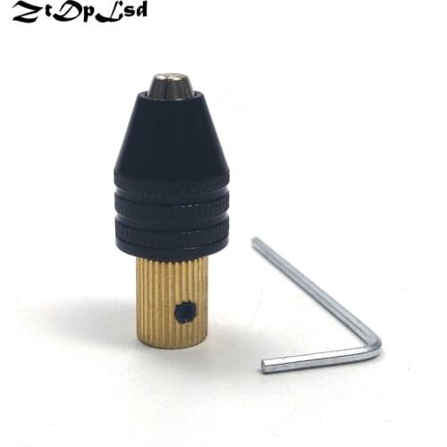 ZtDpLsd 2.35mm 3.17mm Electric Motor Shaft Mini Chuck Fixture Clamp 0.3mm-3.5mm Small To Drill Bit Micro Chuck Fixing Device