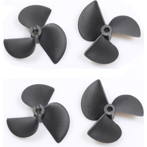 2 Pairs CW CCW Nylon Propeller For RC Model Electric Boat Dual Motors 3-Blades Props Paddle 3*35mm 4*36mm 4.8*55mm