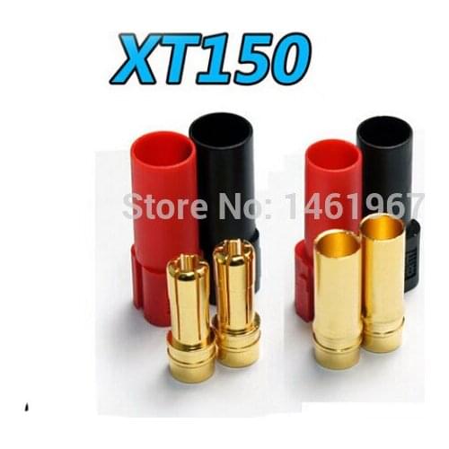2 Pairs XT150 Banana Plug Huge Instance Current 150A 6.0mm