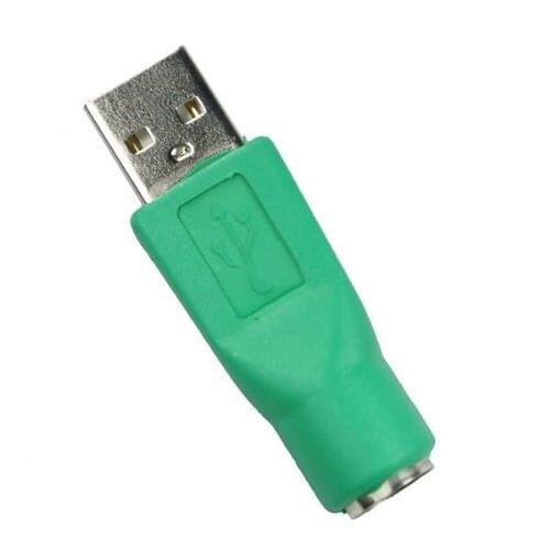 2 x PS/2 Female To USB Male Adapter Converter For Keyboard Mouse