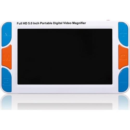 5 inch Digital Video Magnifier, Portable Electronic Reading Aid, Support TF Card, 3-48X Zoom Multiple, 26 Kinds Color Mode