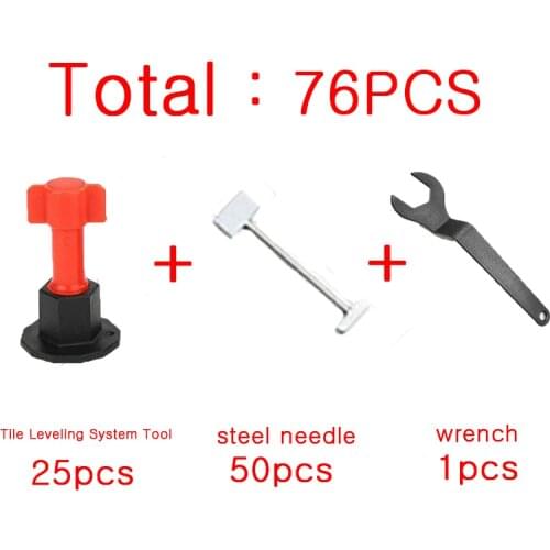 75PCS Flat Ceramic Level Wedges Tile Spacers For Flooring Wall Tile Spacer Tile Leveling System Leveler Locator Spacers Plier