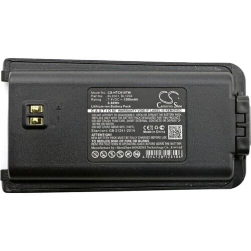 Cameron Sino 1200mah battery for HYT TC-610 610P 610S 618 620 626 BL1204 BL2001