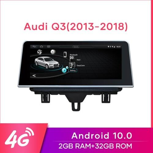 MCWAUTO For Audi Q3 2013-2018 Android 10.0 Car Multimedia RadioGPS Navi Stereo 2+32GB WIFI BT AUX Car DVD GPS 8.8"