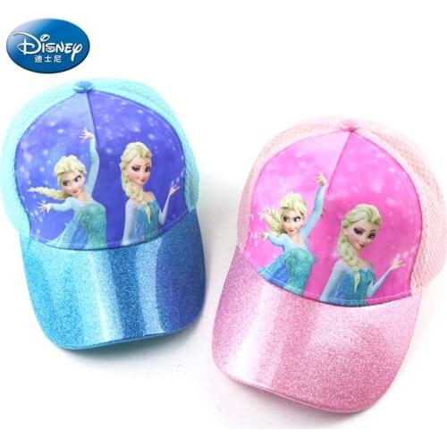 Disney Frozen Anime Baby Baseball Cap Anna Elsa Summer Mesh Cartoon Hat Kids Boy Girl Hip Hop Caps Children Cute Sun Hats