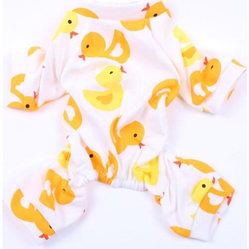 Small Dog Cat Floral Jumpsuit Pajamas Shirts Pet Puppy Nightshirt Pants for Dogs Cats Small Medium We34E