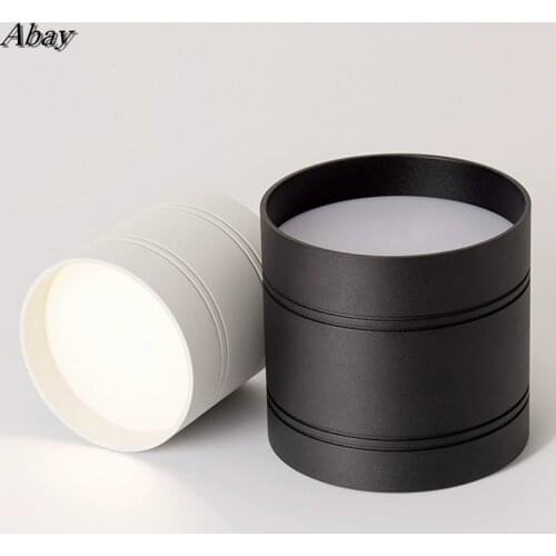 Circular Surface Mounted Dimmable COB LED Downlights 5W/7W/12W/18W LED Ceiling Spot Lights Background Lamps Indoor Lighting