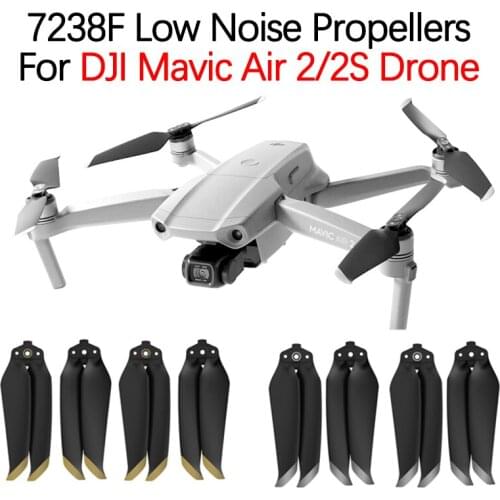 For DJI Mavic Air 2 Drone Low-Noise Props Propeller Blade 7238F Foldable Quick Release Colorful Propeller Blade Wing Accessories