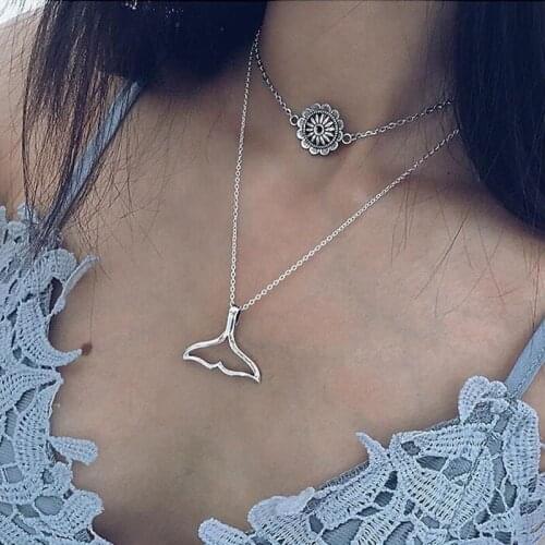 ISINYEE Silver Chokers