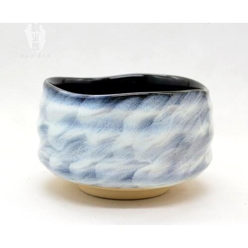 Handmade Japanese ceremony pottery green tea bowl maker cup ceramic matcha tea set retro teacup Kung Fu teaware 500ml