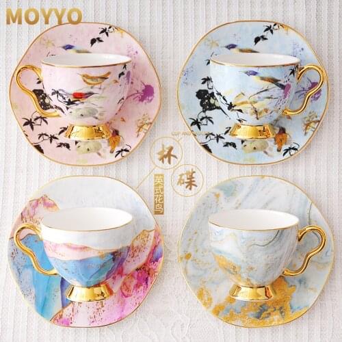 Mugs Coffee Cups Porcelain Coffe Cup Bone China Coffeeware Tea Cups And Saucer Sets Birthday Gift Wedding Decoration New Arrival