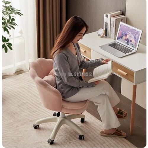 Makeup chair net red ins chair girl cute bedroom light luxury swivel chair computer chair home comfortable sedentary backrest