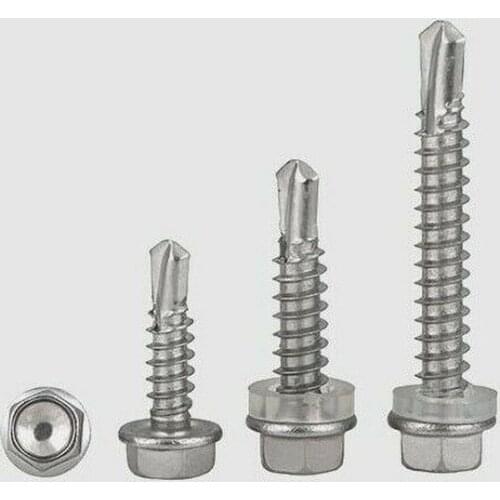M4.2M4.8M5.5 304 stainless steel outer hexagon self-tapping self-drilling screws