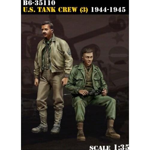U.S.TANK CREW (2 Figures) 1/35 Resin Model Kit