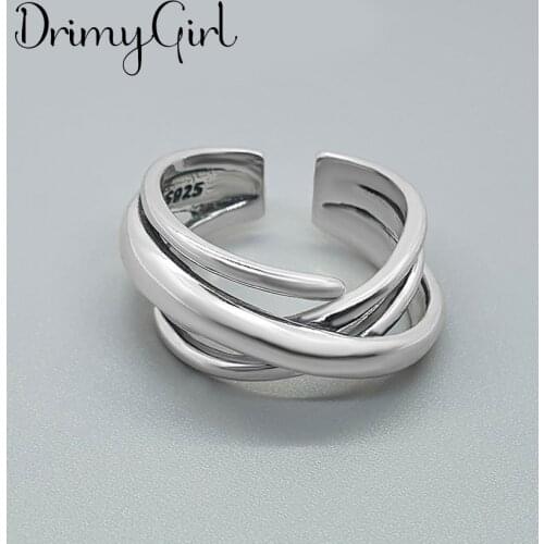 New Arrivals Boho Vintage Multilayer Chain Rings For Women Large Adjustable Size Finger Ring Fashion Jewelry 2021