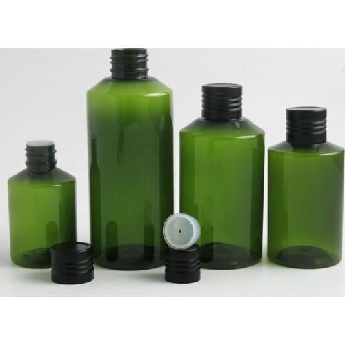 30 x Empty Refillable 50ml 100ml 150ml 200ml Shoulder slope PET Plastic Skin Care Cream Bottle With hole Insert Cosmetic Vials