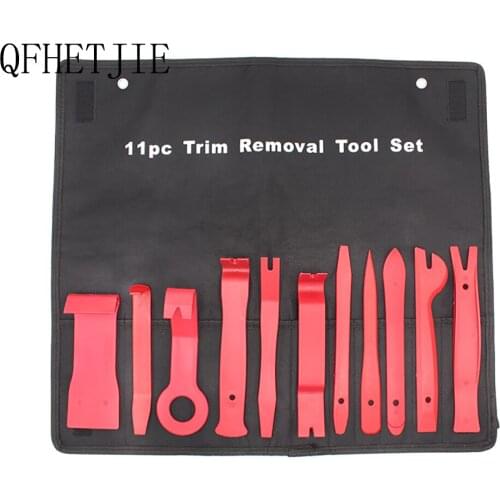 QFHETJIE Car Accessories 11-piece Audio Disassembly Tool 11-piece Car CD Navigator Modification Tool Rocker Clip Screwdriver
