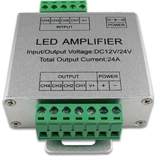 RGB, RGBW, RGB+CCT LED Amplifier PWM Signal power controller, led strip amplifier, 12-24V DC, 10pcs a lot