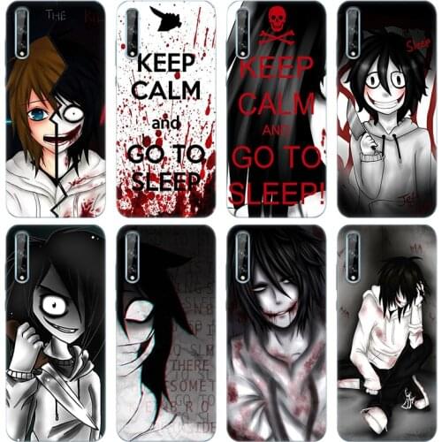 Anime Jeff The Killer Soft Silicone Phone Case for Huawei Y5 Lite 2018 Y6 Y7A Y9A Prime 2018 Y9 2019 Y9S Y5P Y6P Y7P Y8P Cover
