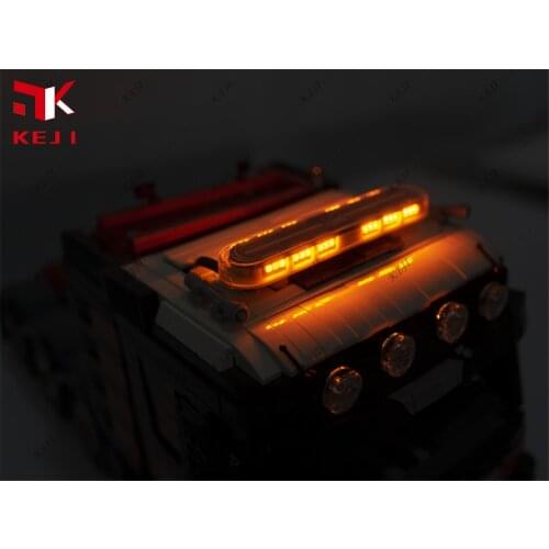 Led Flash Warning Light Blinking Alarm Lamp Accessories for Building Blocks Cars Trucks Engineering Vehicles BricksMOC Model Kit