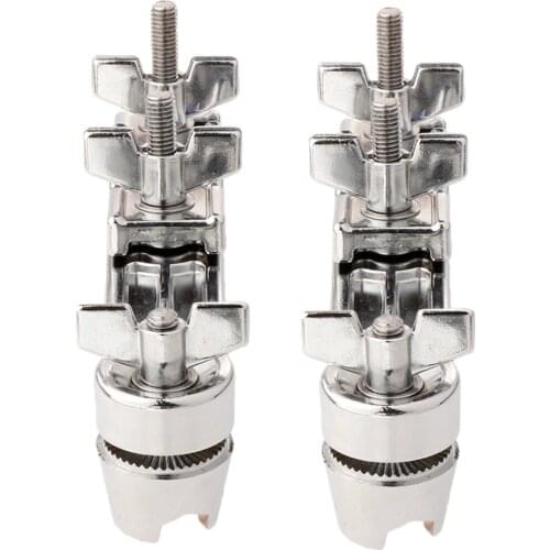 2 Pcs Drum Clamps Extension Clamps Percussion Instruments For drums cymbals parts accessories