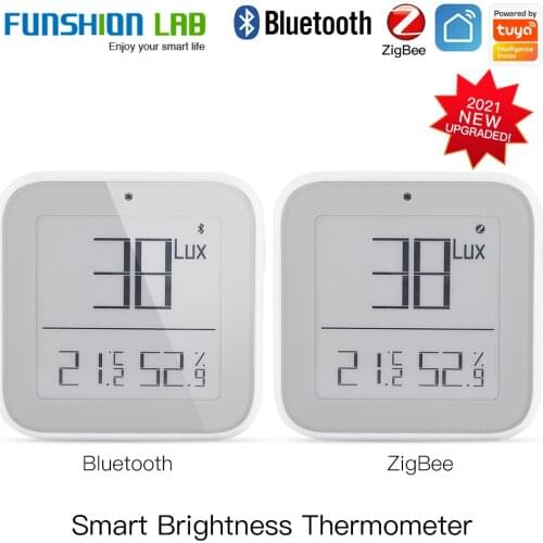 ZigBee Bluetooth Smart Brightness Thermometer Sensor Light Temperature Humidity Detector Tuya Smart App Alexa Control