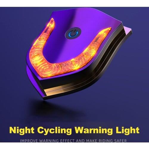 Bicycle Light Night Cycling Warning Light Bike Helmet Light Lamp USB Rechargeable Outdoor Helmet Light 6 Modes