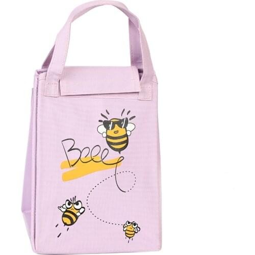 Women waterproof hand pack thermal breakfast box portable picnic travel Cooler lunch bag fashion ctue bags Can Customized