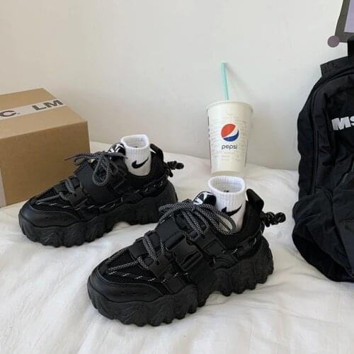 2021 New Summer Women Vulcanized Shoes Platform Increased Non-slip Sneakers Womens Comfortable Breathable Mesh Casual Shoes