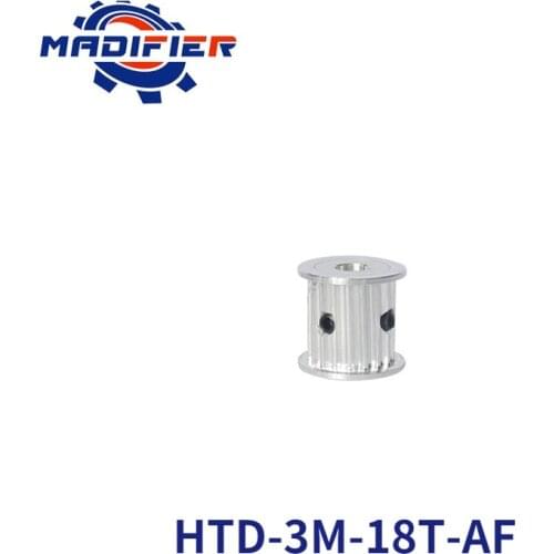 AF type 18 teeth 3M Timing Pulley Bore 6.35mm 10mm for HTD belt used in linear pulley 18Teeth 18T