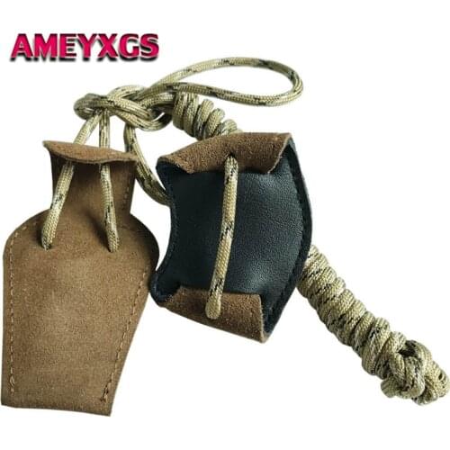 1Pc Archery Bow Stringer Rope Install Tool String Bowstringer Leather Cocking Rope For Recurve Bow Longbow Hunting Accessories