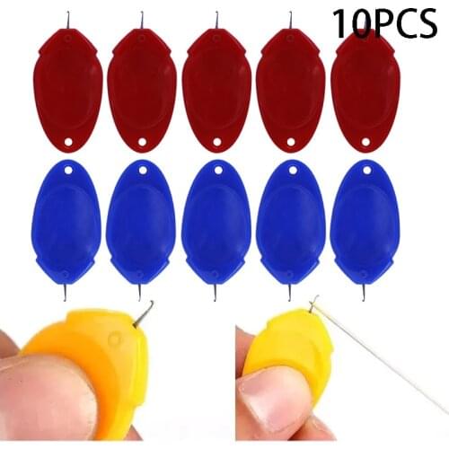 10pcs Needle Threader Hand Machine Sewing Stitch Insertion Sew Easy Sliver Bow Wire Needle Threader DIY Sewing Tools