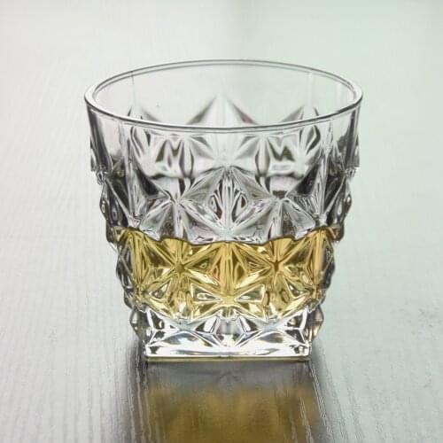 2 Pcs/lot classical transparent fashion whiskey wine glass party pub wine drinking glass cups 0901-10