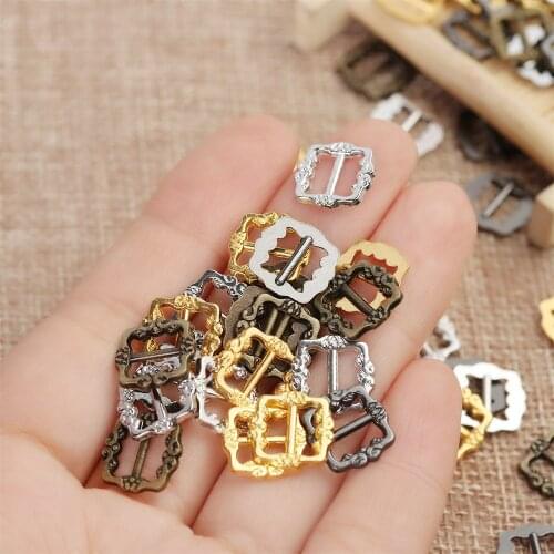 20PCS DIY Mini Buckles For Doll Toys Shoes Clothes Sewing Accessories Ultra-small Pattern Belt Buttons Buckles 3.5mm/7mm
