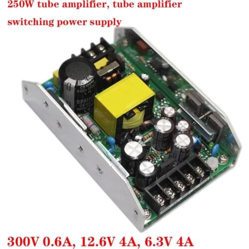 250W Tube Power Amplifier Tube Amplifier Switching Power Supply 300V0.6A 12.6V4A 6.3V4A Delay Open Circuit