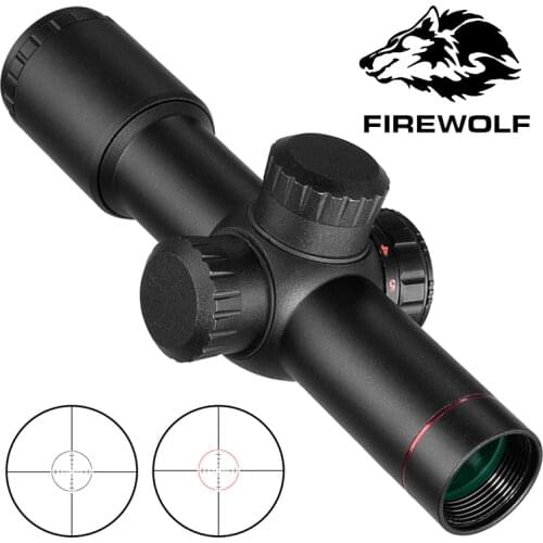4.5x20 E Tactical Hunting Optics Sights Hunting Scopes Red Illumination Mil-Dot Riflescopes With Flip-open Lens Caps