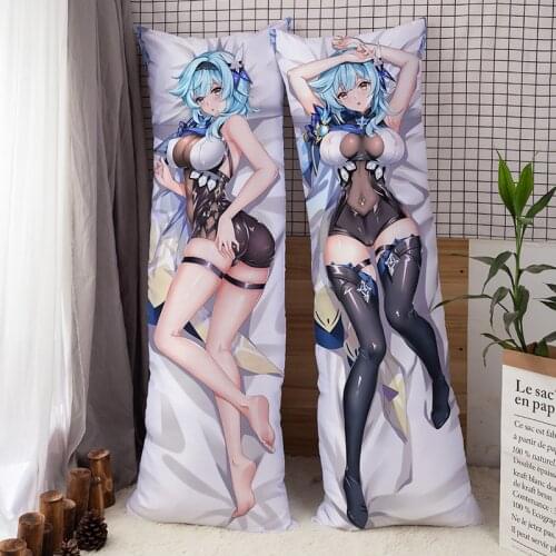 Anime Genshin Impact Dakimakura Eula Morax Body Pillow Cover Case Raiden Shogun Hugging Pillowcase 150×50CM 160×50CM 180×60CM