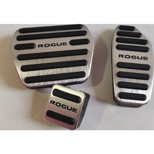 Car Accessories For Nissan Rogue T32 Pedal Brake Accelerator Rest Cover Anti Skid Foot Pad Auto Styling Sticker Trim 2014-2020